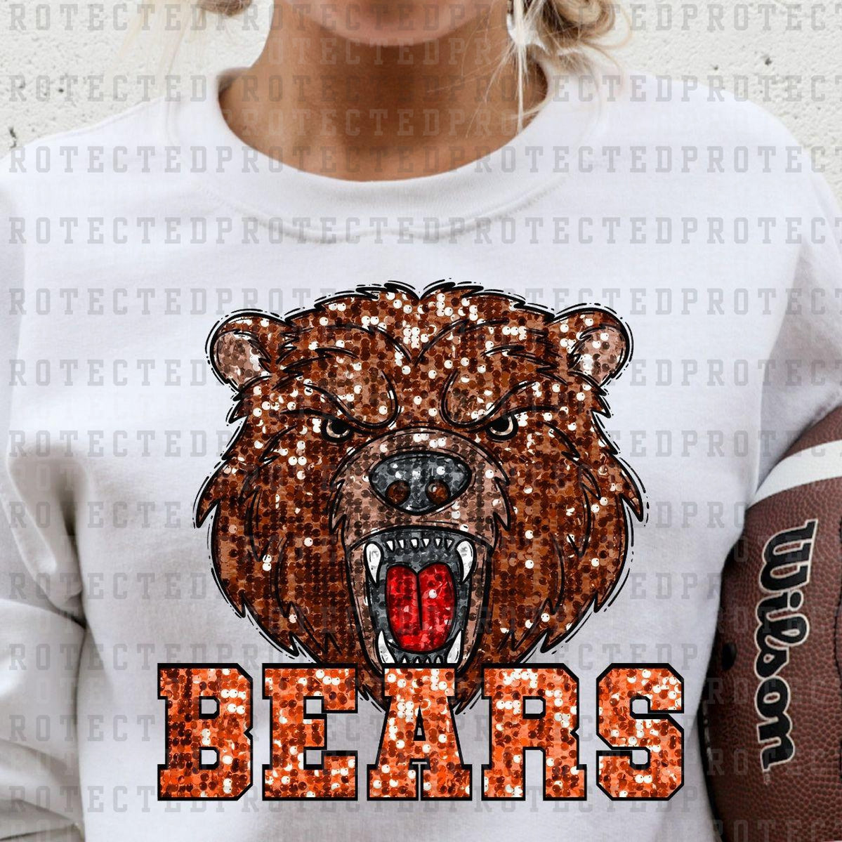 Chicago bears sequin shirt sale