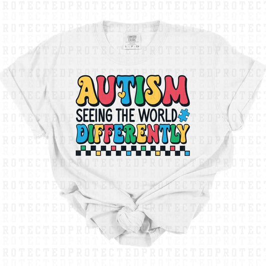 AUTISM SEEING THE WORLD DIFFERENTLY - DTF TRANSFER