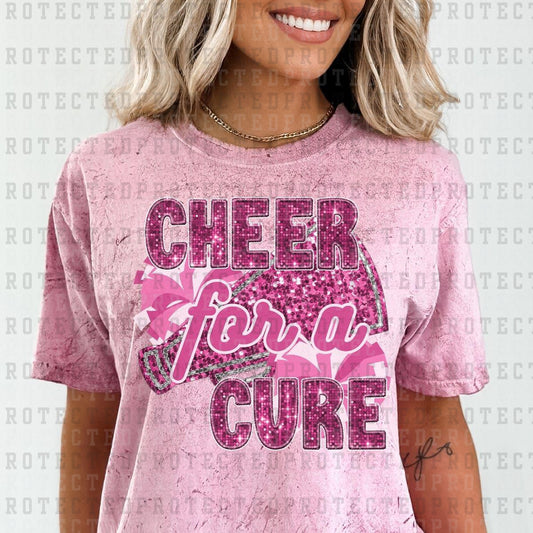 CHEER FOR A CURE SEQUIN - DTF TRANSFER