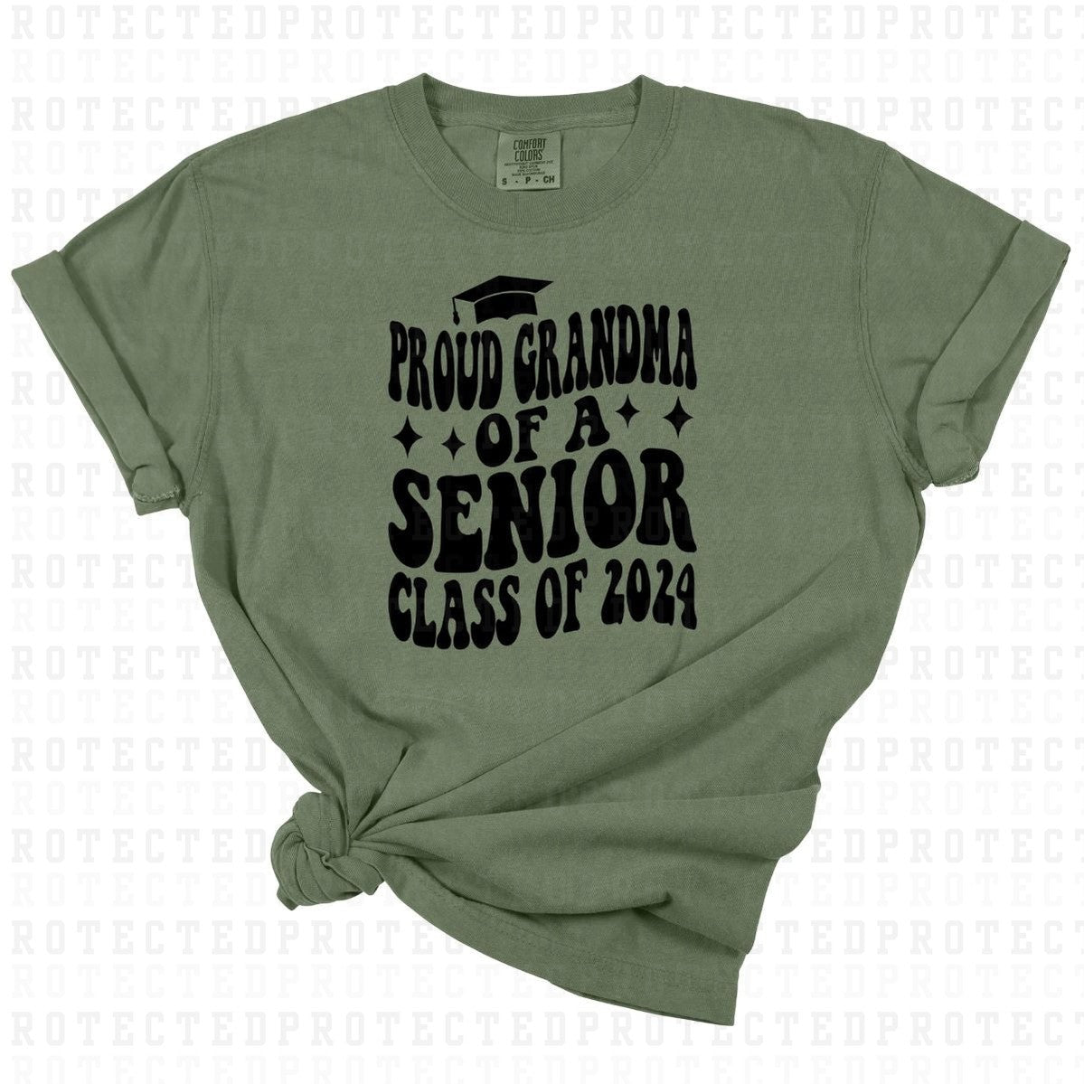 PROUD GRANDMA OF A SENIOR CLASS OF 2024 *SINGLE COLOR* - DTF TRANSFER ...