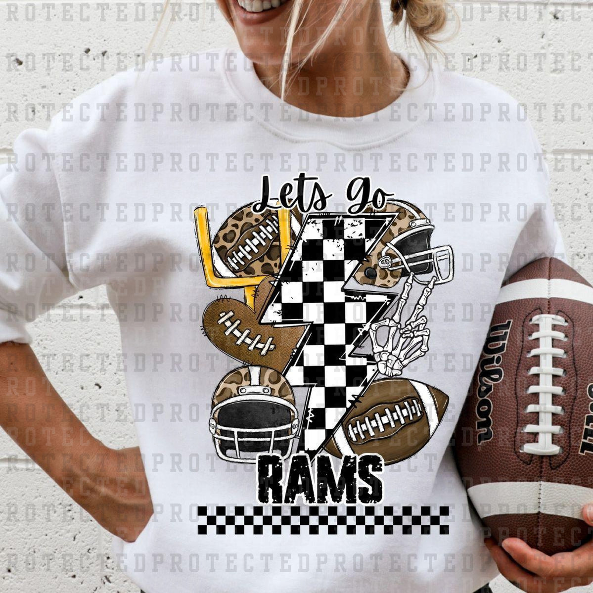 Go Rams Crew Sweatshirt