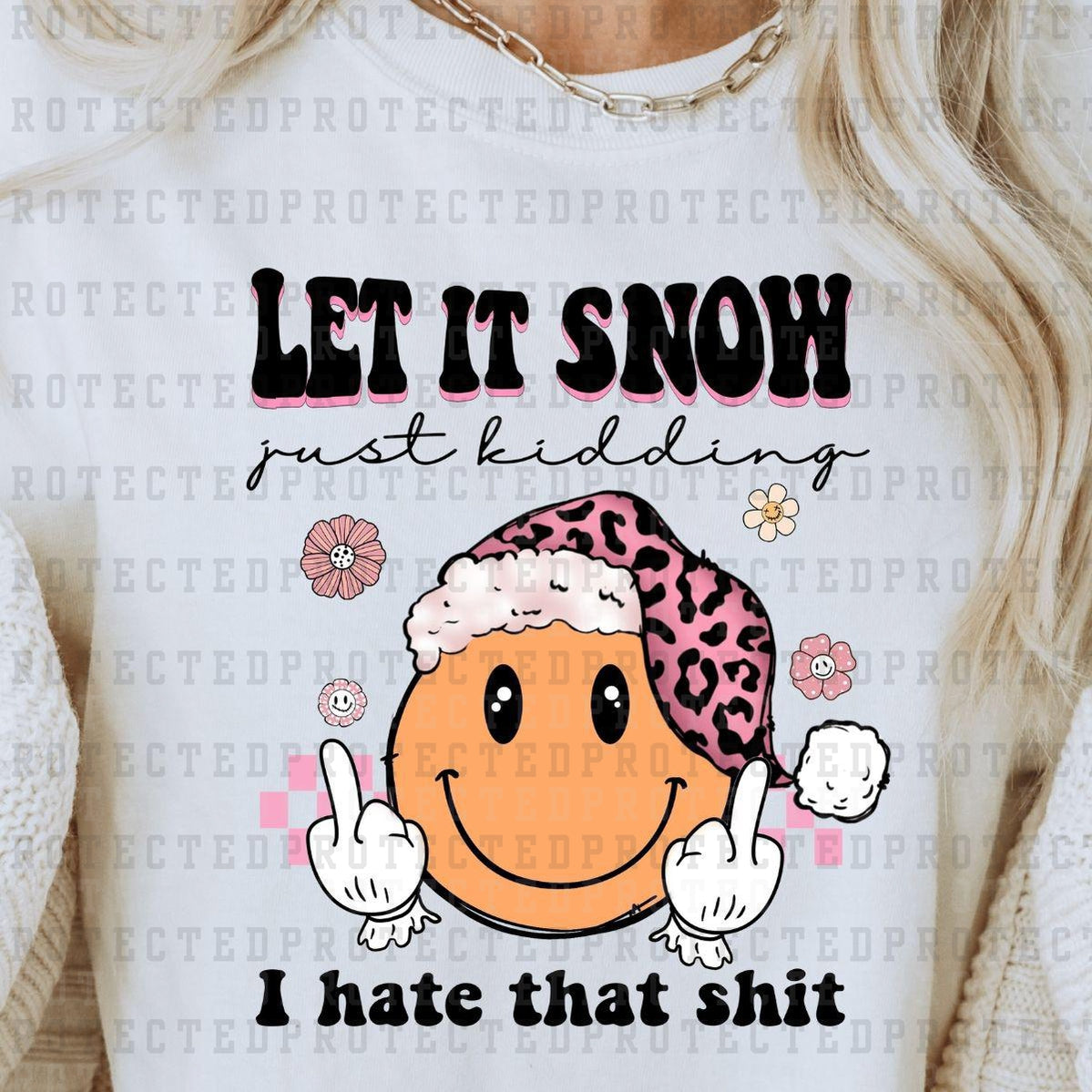 I hate snow - funny | Sticker