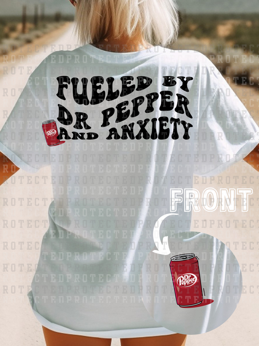 DR PEPPER & ANXIETY (POCKET/BACK) - DTF TRANSFERS