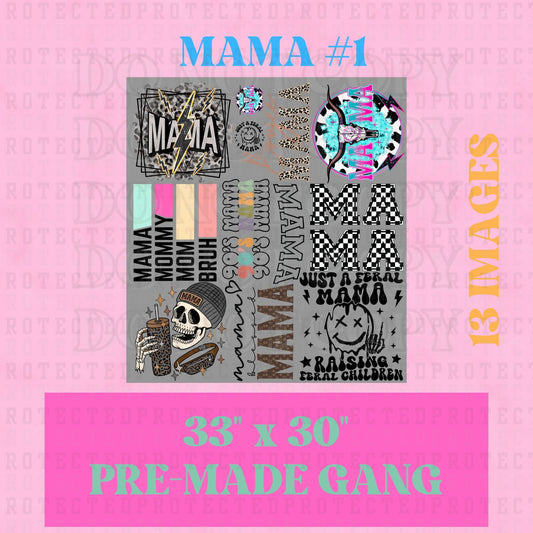 MAMA #1  -  30" x 33" PRE-MADE GANG