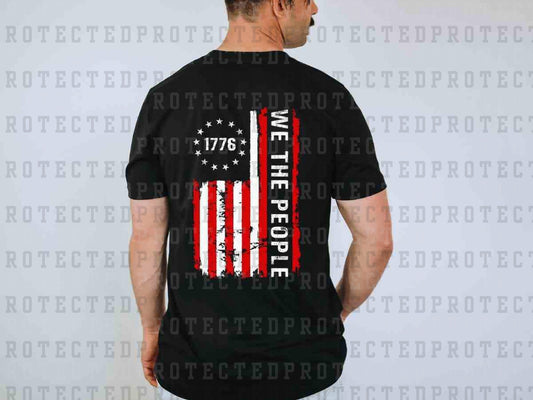 WE THE PEOPLE RED LINE FLAG - DTF TRANSFER