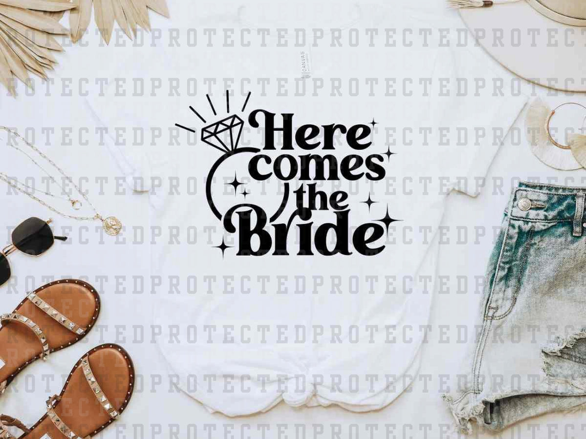 Here Comes the Bride Canvas Banner