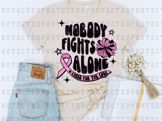 NOBODY FIGHTS ALONE - CHEER - DTF TRANSFER