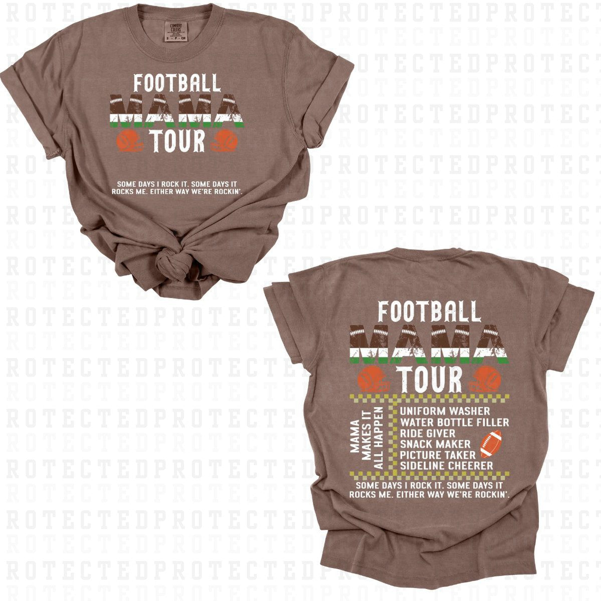 FOOTBALL MAMA TOUR (FULL FRONT/FULL BACK) - DTF TRANSFER