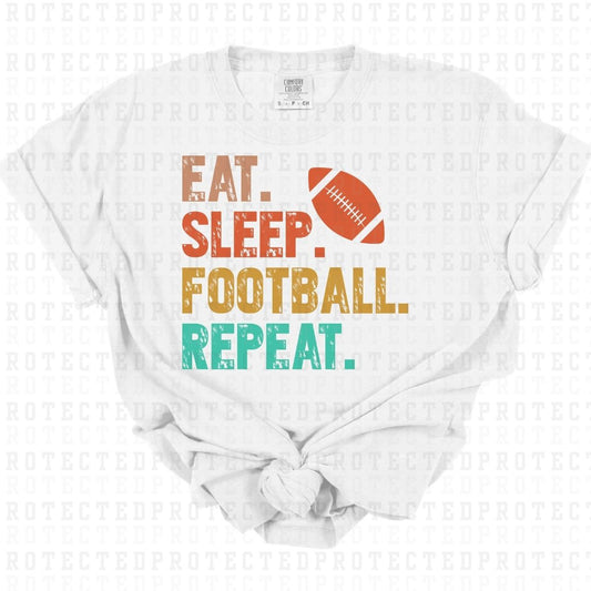 EAT SLEEP FOOTBALL - DTF TRANSFER