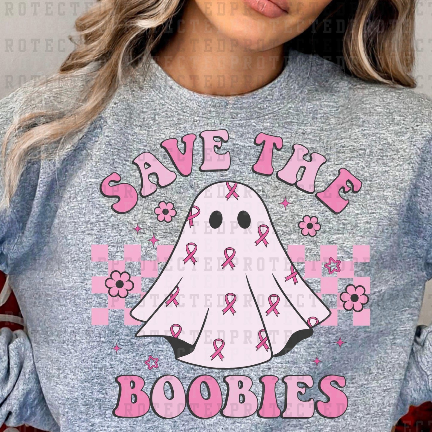 SAVE THE BOOBIES- DTF TRANSFER