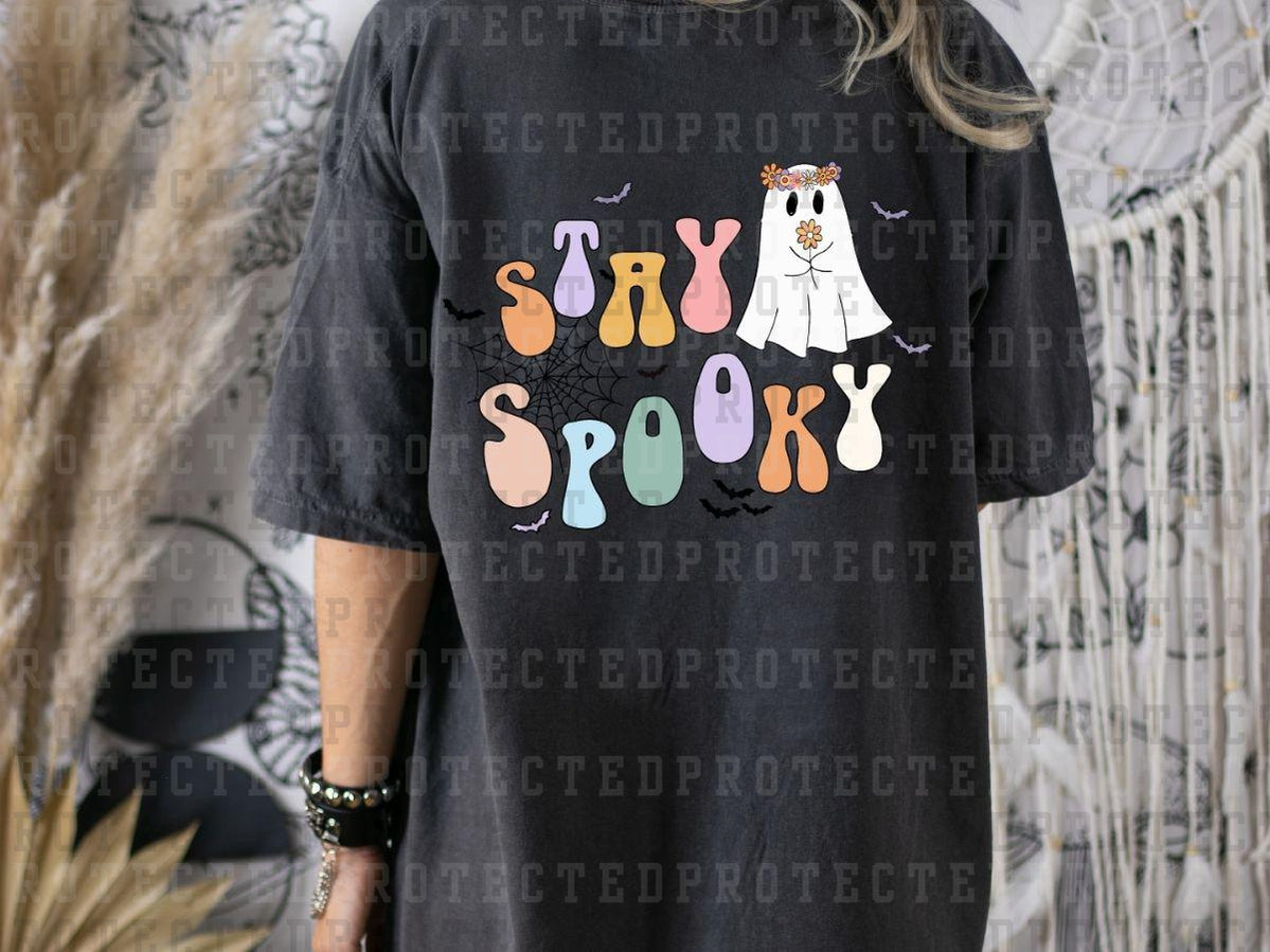 STAY SPOOKY GHOST W/ FLOWER AND FLOWER CROWN - DTF TRANSFERS