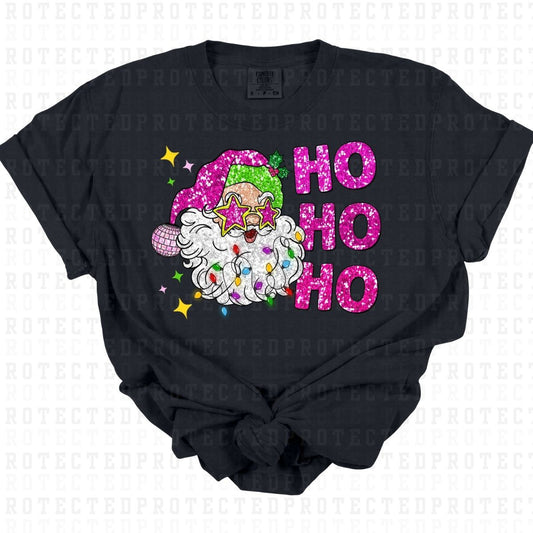 HO HO HO *FAUX SEQUIN* - DTF TRANSFER