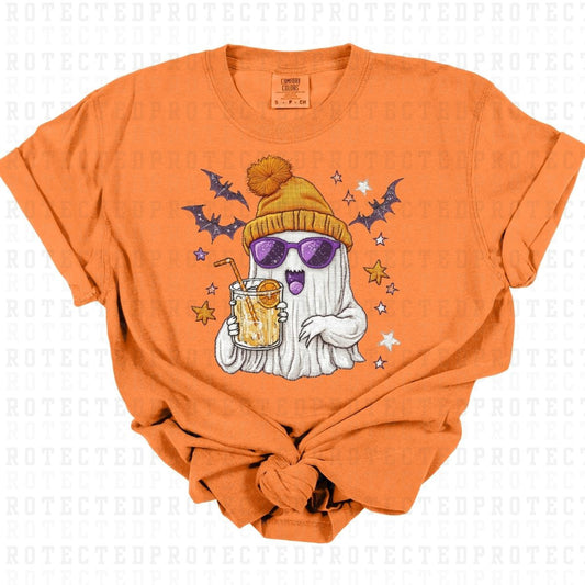 GIRLY GHOST *FAUX EMBROIDERY* - DTF TRANSFER