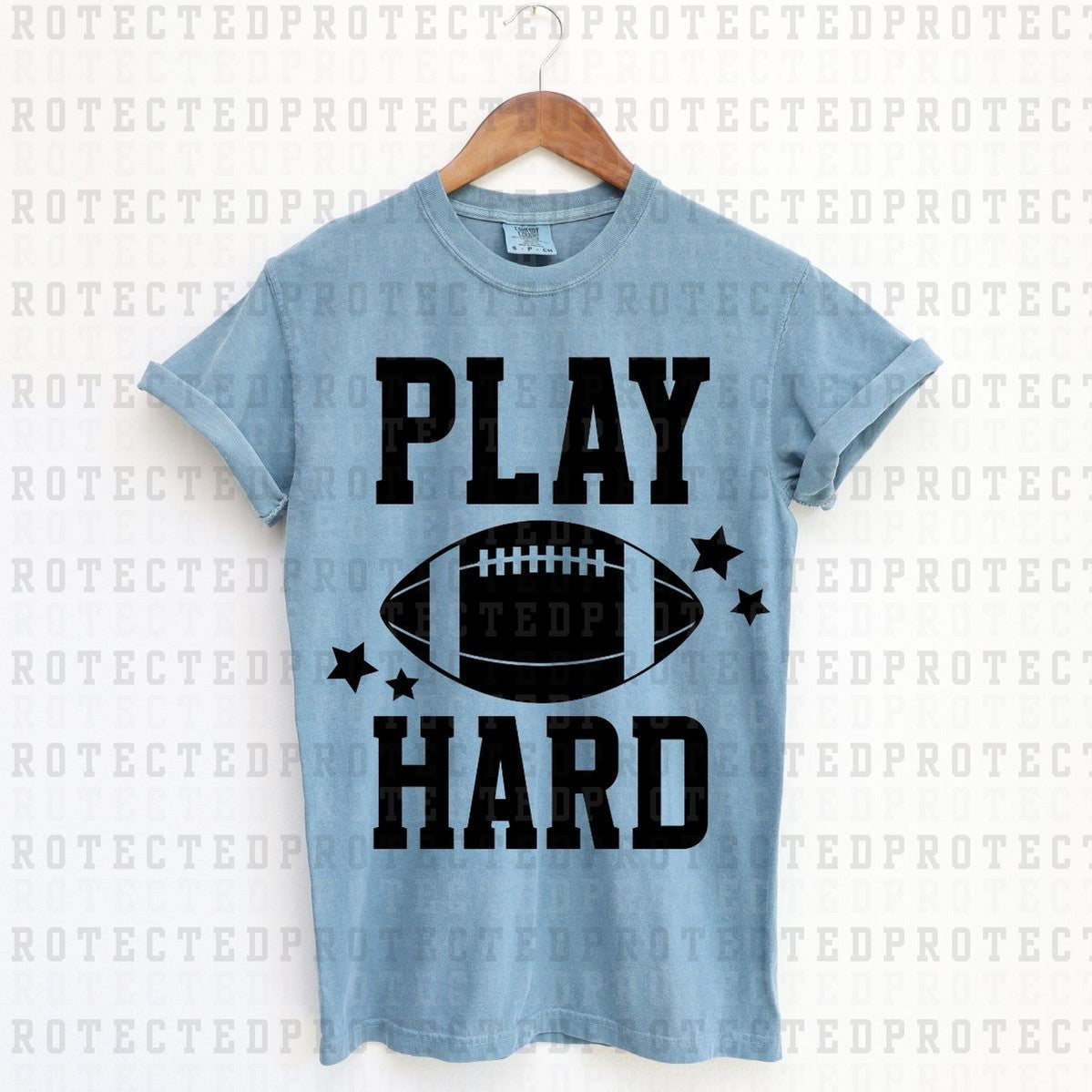 PLAY HARD *SINGLE COLOR* - DTF TRANSFER