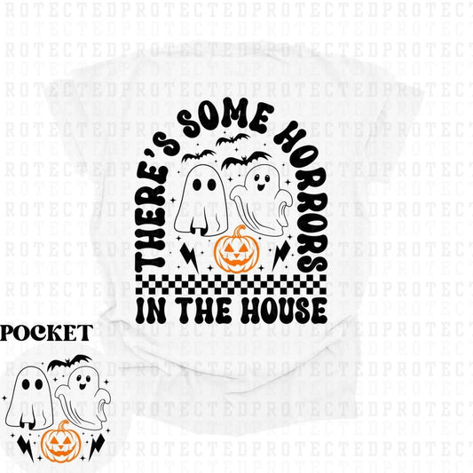 HORRORS IN THIS HOUSE (POCKET/BACK) - DTF TRANSFER