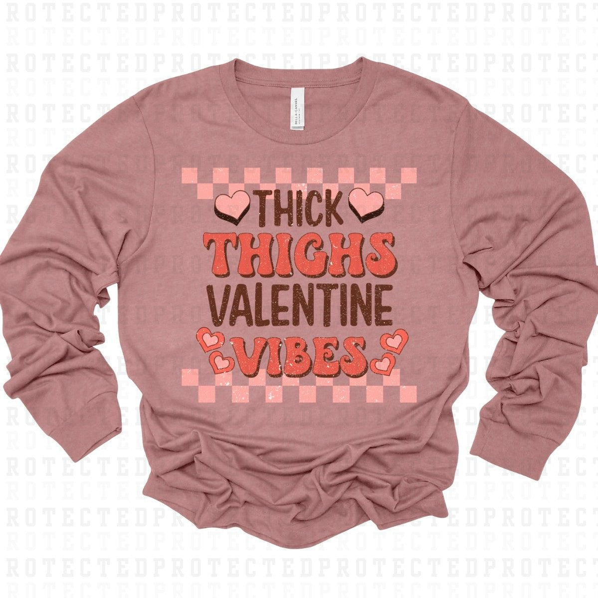 THICK THIGHS VALENTINE VIBES - DTF TRANSFER