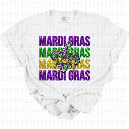 MARDI GRAS *FAUX SEQUIN* - DTF TRANSFER