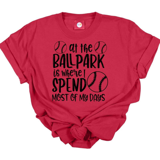 AT THE BALLPARK *SINGLE COLOR* - DTF TRANSFER