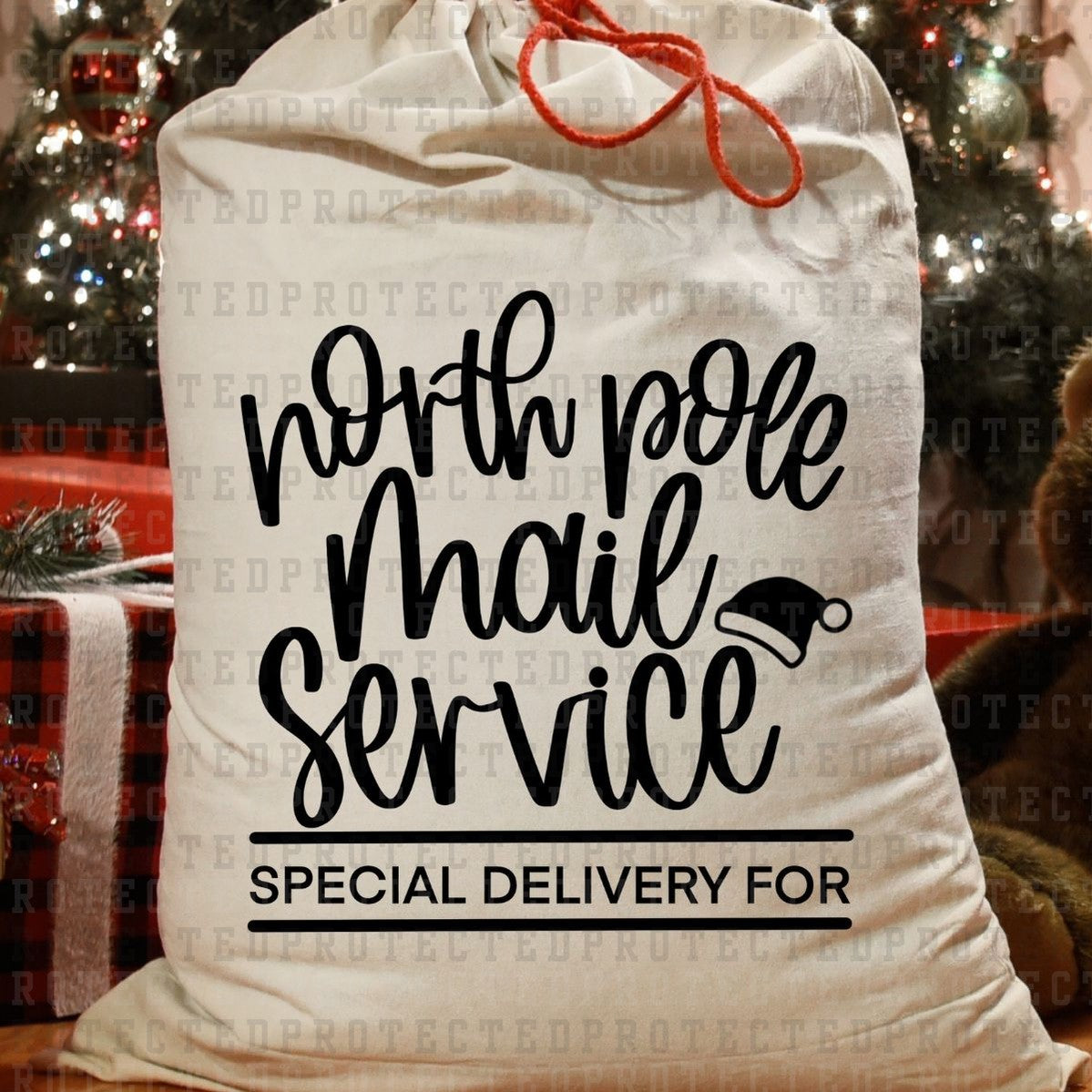 NORTH POLE MAIL SERVICE *SINGLE COLOR* - DTF TRANSFER