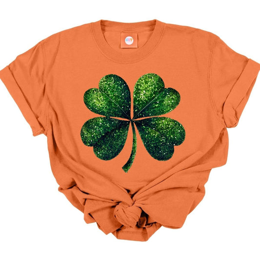 4 LEAF CLOVER *FAUX SEQUIN* - DTF TRANSFER