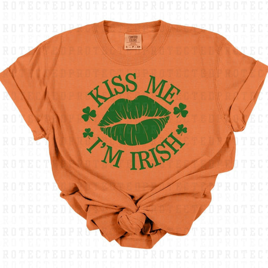 KISS ME IM IRISH *SINGLE COLOR* - DTF TRANSFER