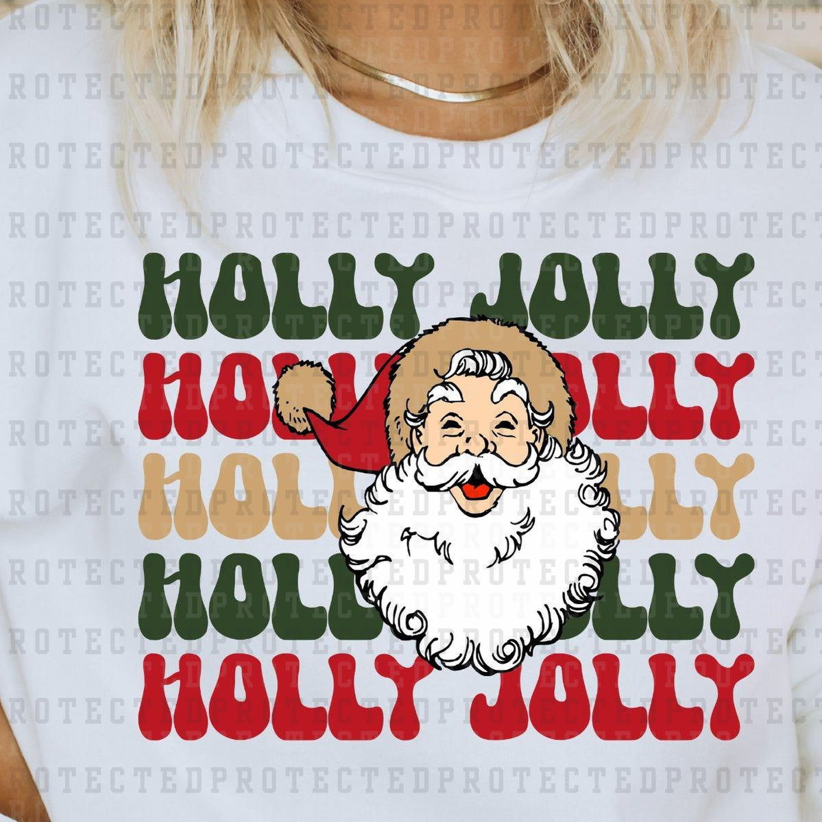 HOLLY JOLLY 5X - DTF TRANSFER