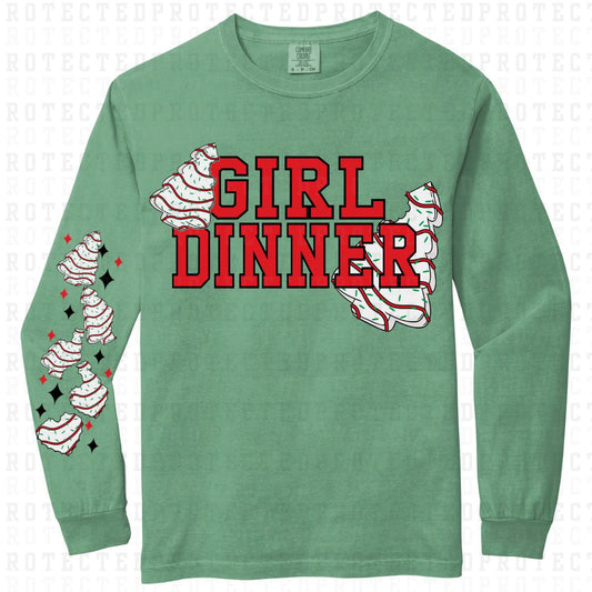 GIRL DINNER *SLEEVE DESIGN WILL COME IN 6"*(FULL FRONT/1 SLEEVE) - DTF TRANSFER