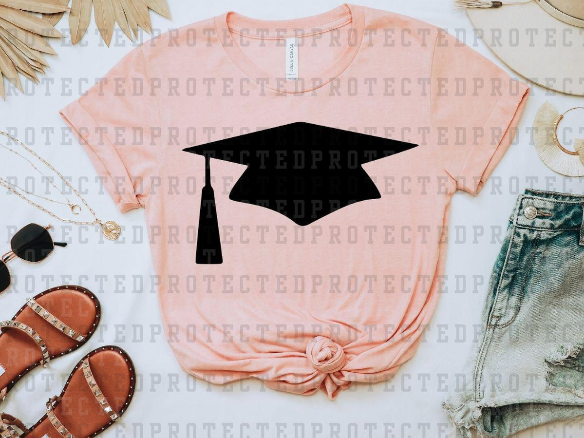 GRAD CAP *SINGLE COLOR* - DTF TRANSFER