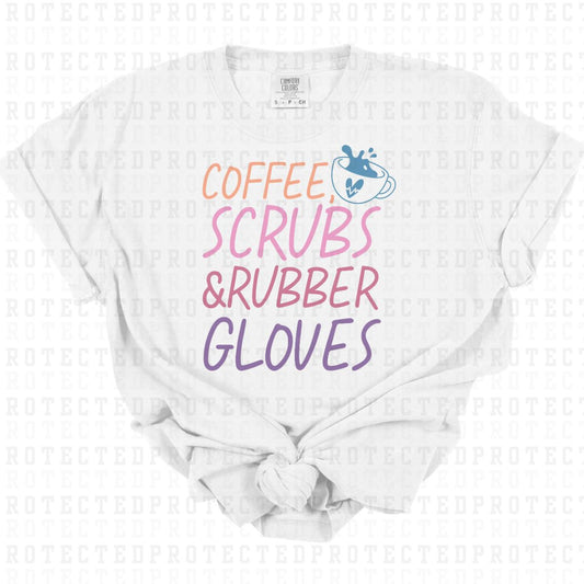 COFFEE SCRUBS AND RUBBER GLOVES - DTF TRANSFER