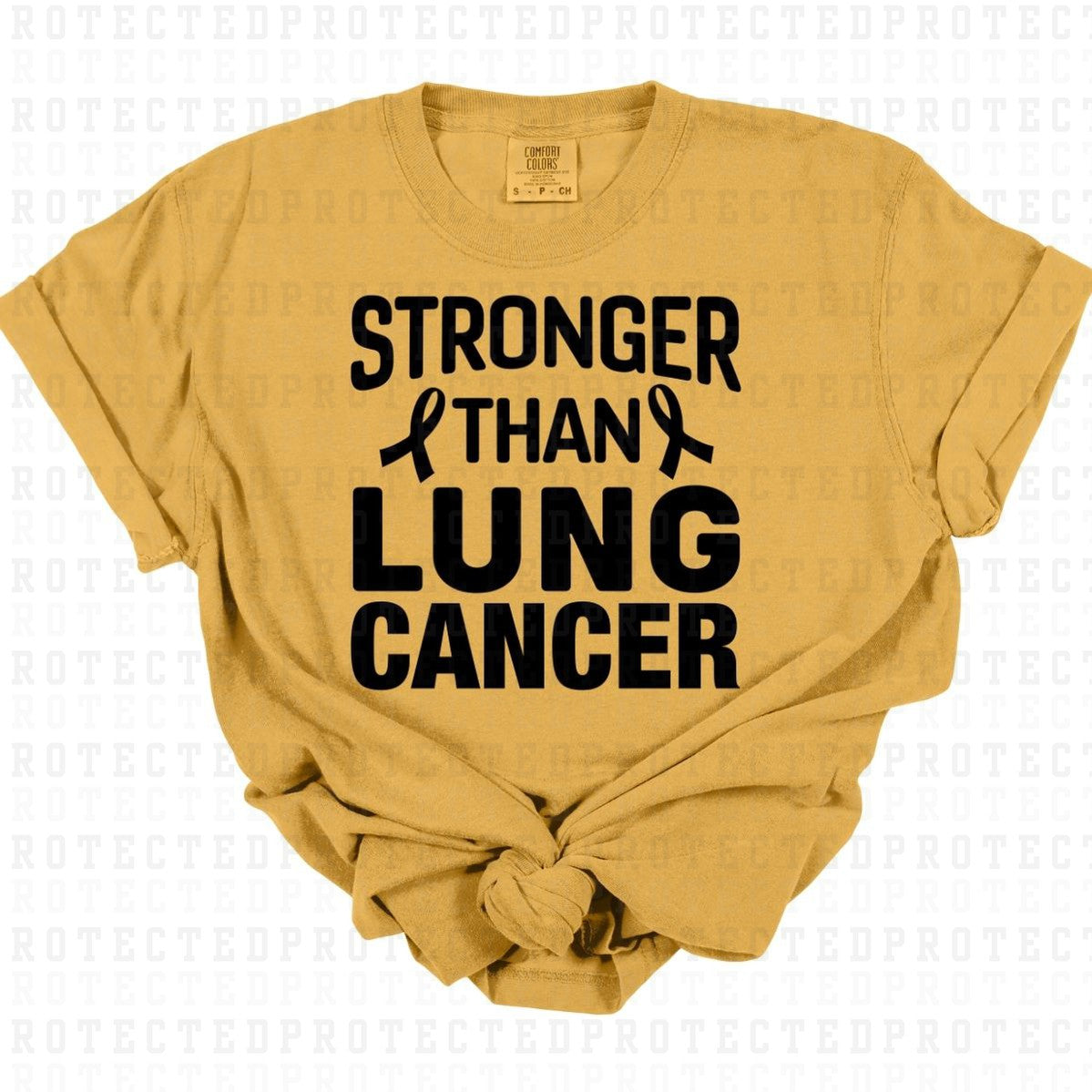 STRONGER THAN LUNG CANCER *SINGLE COLOR* - DTF TRANSFER