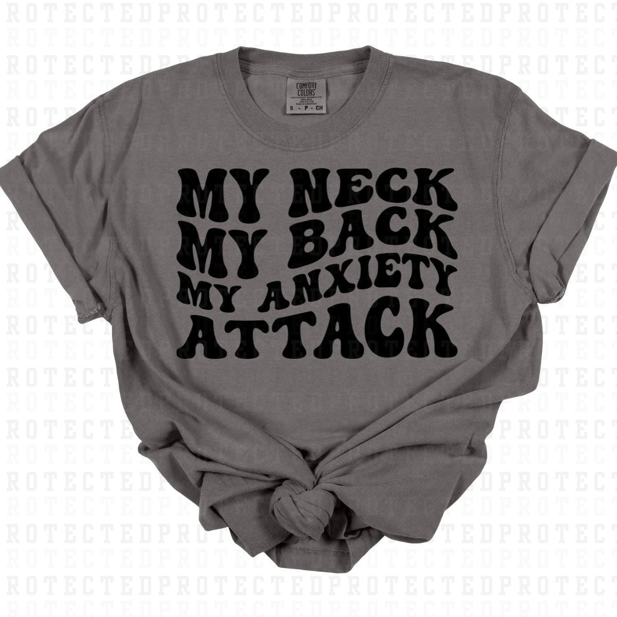 ANXIETY ATTACK *SINGLE COLOR* - DTF TRANSFER