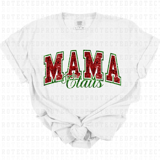 MAMA CLAUS *FAUX SEQUIN* - DTF TRANSFER