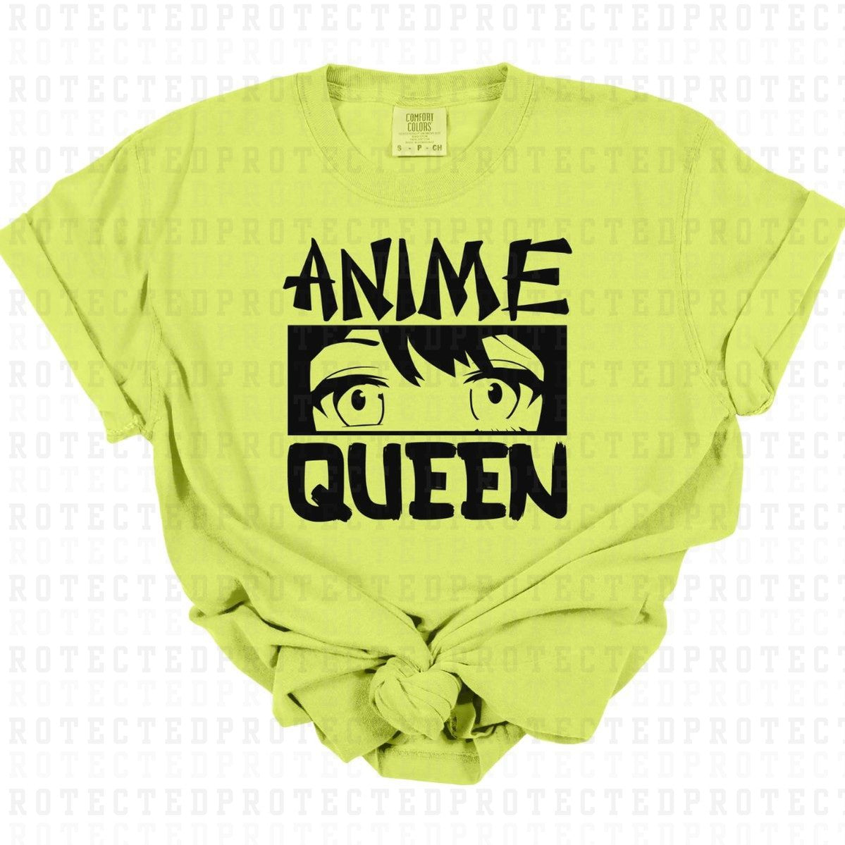 ANIME QUEEN *SINGLE COLOR* - DTF TRANSFER