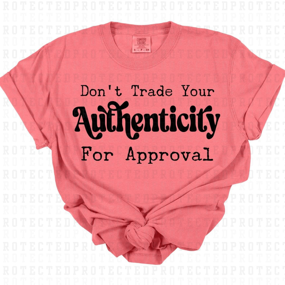 AUTHENTICITY *SINGLE COLOR* - DTF TRANSFER