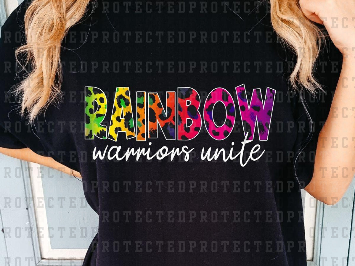 RAINBOW WARRIORS UNITE - WHITE - DTF TRANSFER