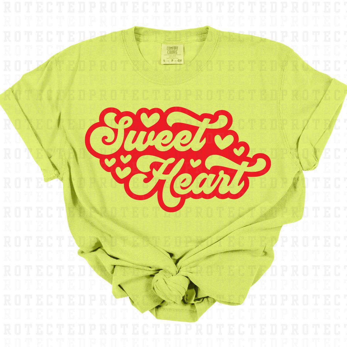 SWEET HEART *SINGLE COLOR* - DTF TRANSFER