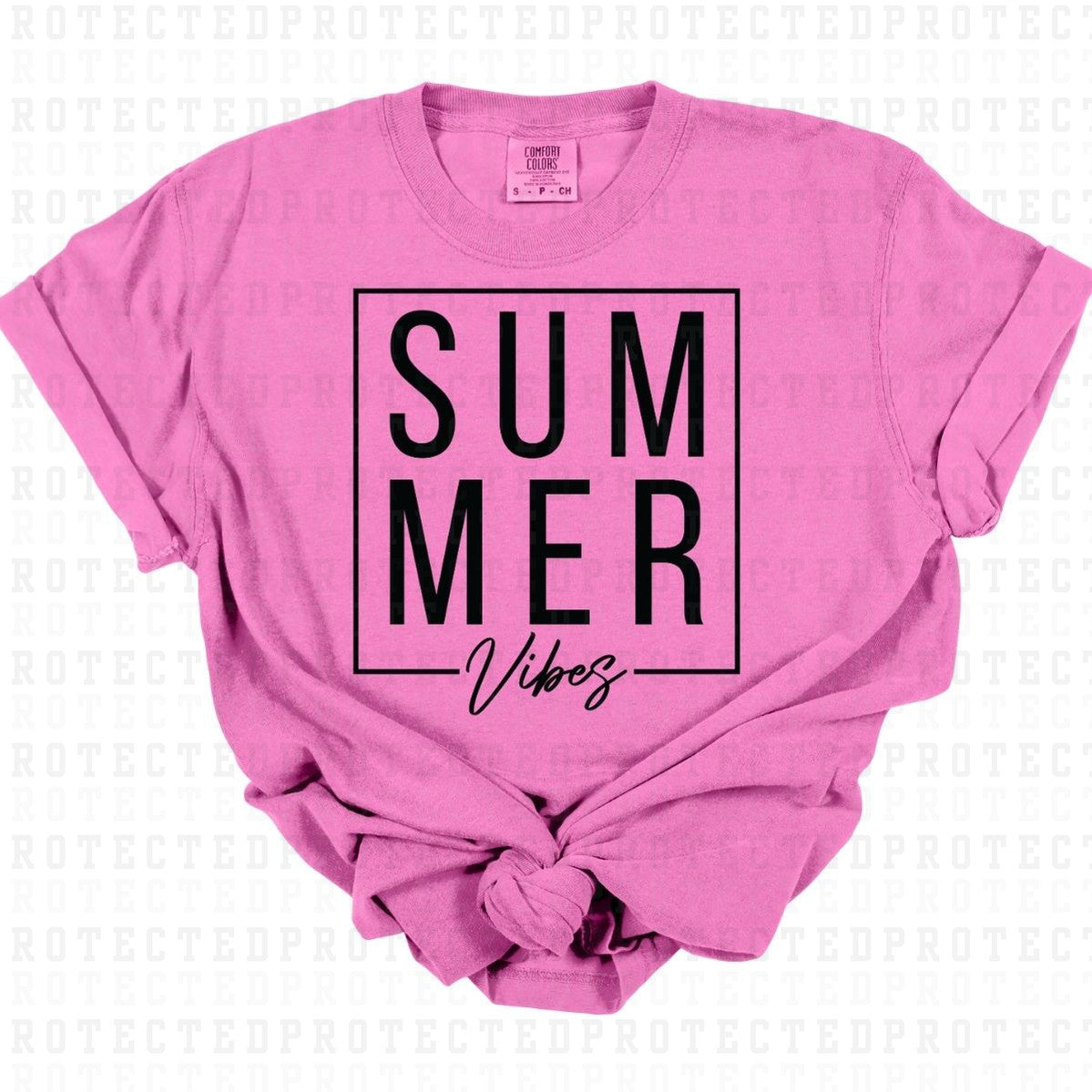 SUMMER VIBES *SINGLE COLOR* - DTF TRANSFER