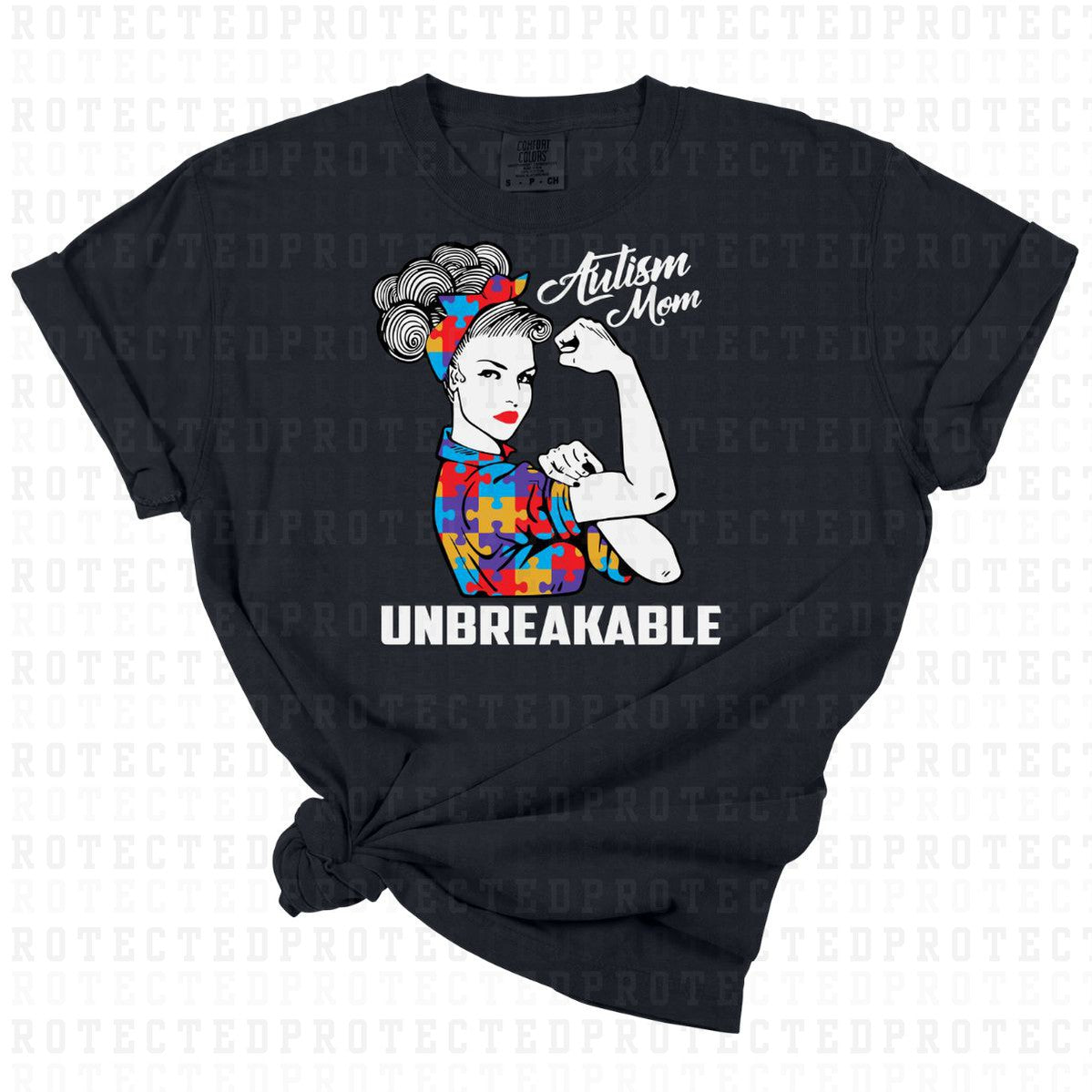 AUTISM MOM UNBREAKABLE - DTF TRANSFER