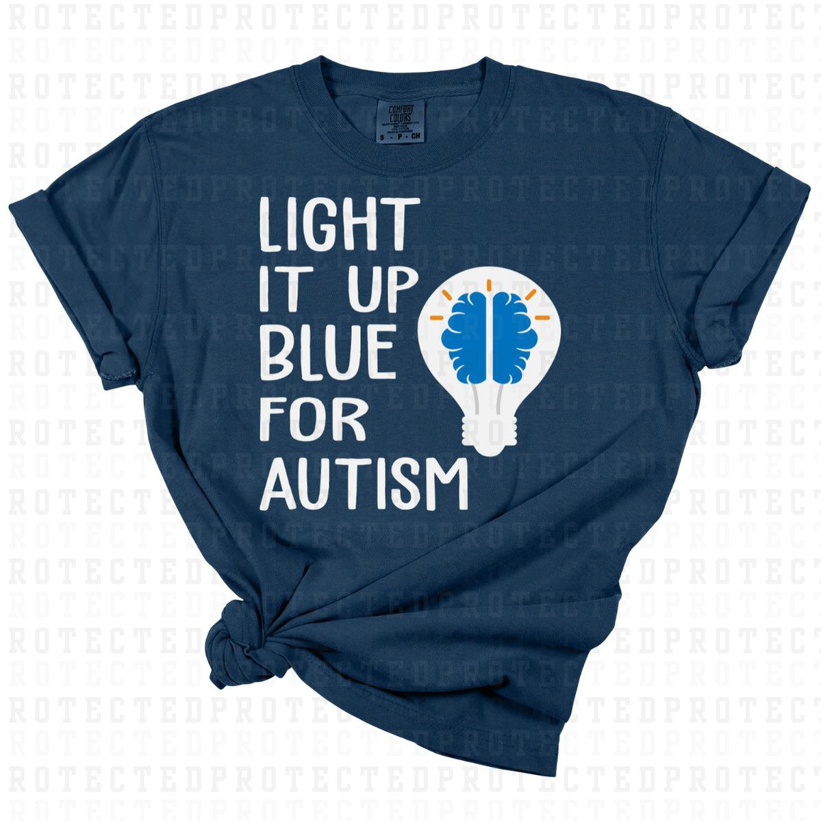 LIGHT IT UP BLUE FOR AUTISM -  DTF TRANSFER