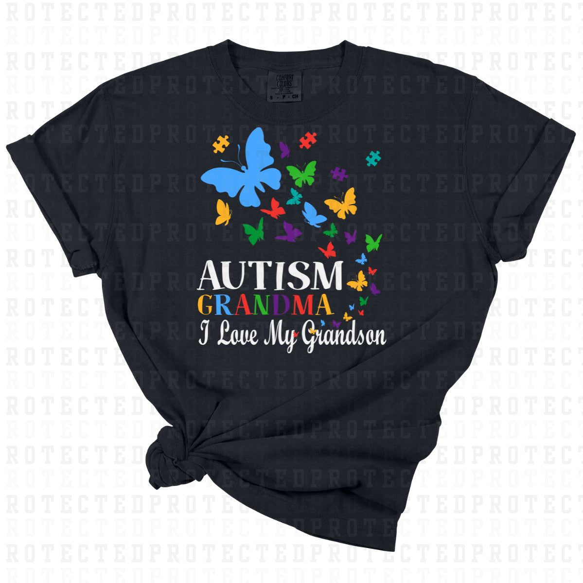 AUTISM GRANDMA I LOVE MY GRANDSON - DTF TRANSFER