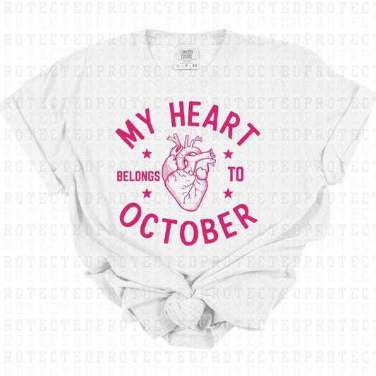 OCTOBER *SINGLE COLOR* - DTF TRANSFER