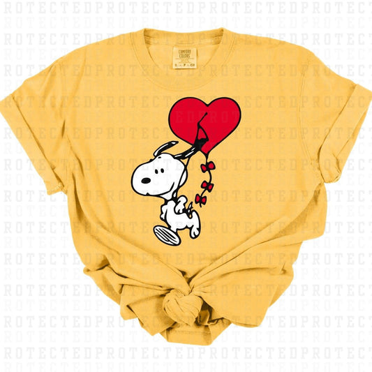 DOG WITH HEART BALLOON *PEANUTS* DTF TRANSFER