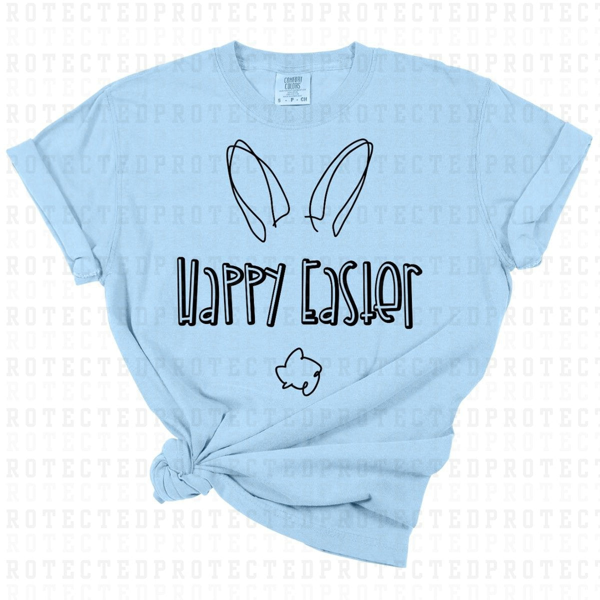 HAPPY EASTER *SINGLE COLOR* - DTF TRANSFER