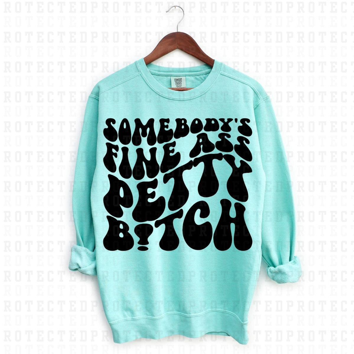 SOMEBODY'S FINE ASS PETTY B!TCH *SINGLE COLOR* - DTF TRANSFER