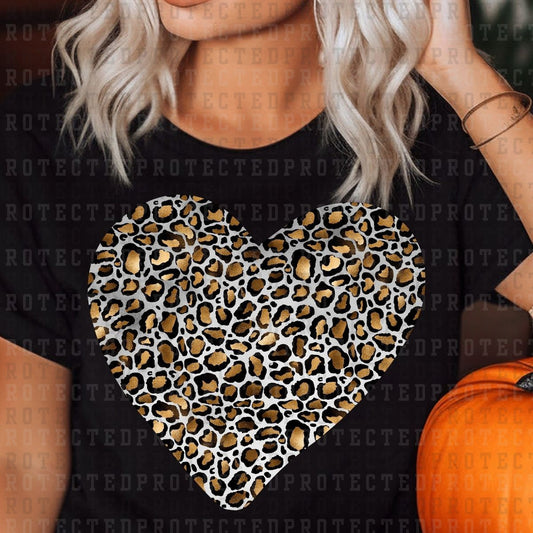 LEOPARD PRINT HEART - DTF TRANSFER