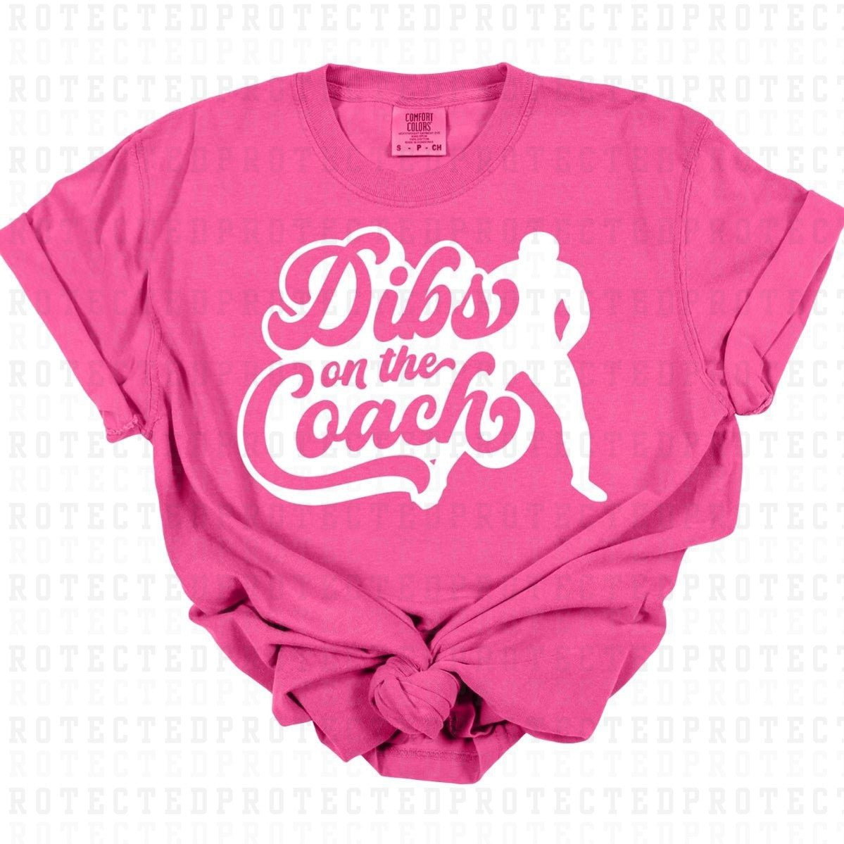 DIBS ON THE COACH *WHITE - SINGLE COLOR* - DTF TRANSFER