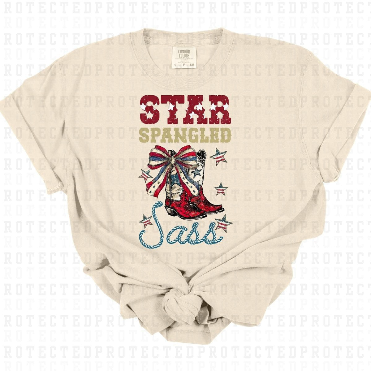 STAR SPANGLED SASS *W/GRUNGE* - DTF TRANSFER