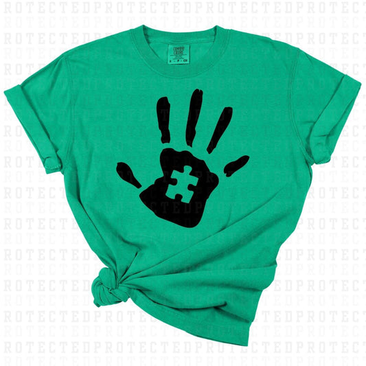 HAND W/ PUZZLE PIECE *SINGLE COLOR* - DTF TRANSFER