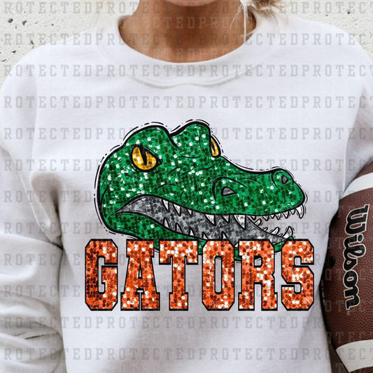 GATORS FOOTBALL *FAUX SEQUINS* - DTF TRANSFER