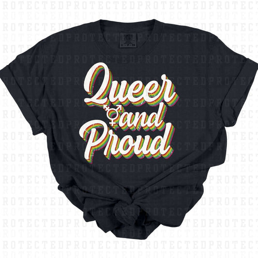 QUEER AND PROUD - DTF TRANSFER